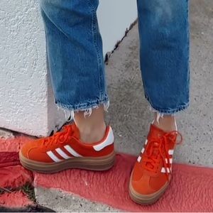 Adidas Gazelle Bold Collegiate Orange/ Gum